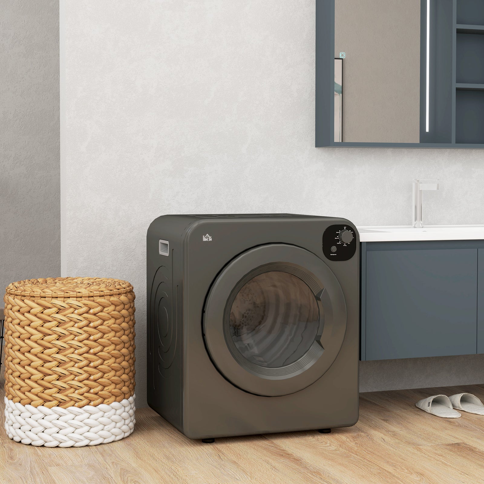 6kg Vented Tumble Dryer With 7 Dry Programmers | One Size | Gray