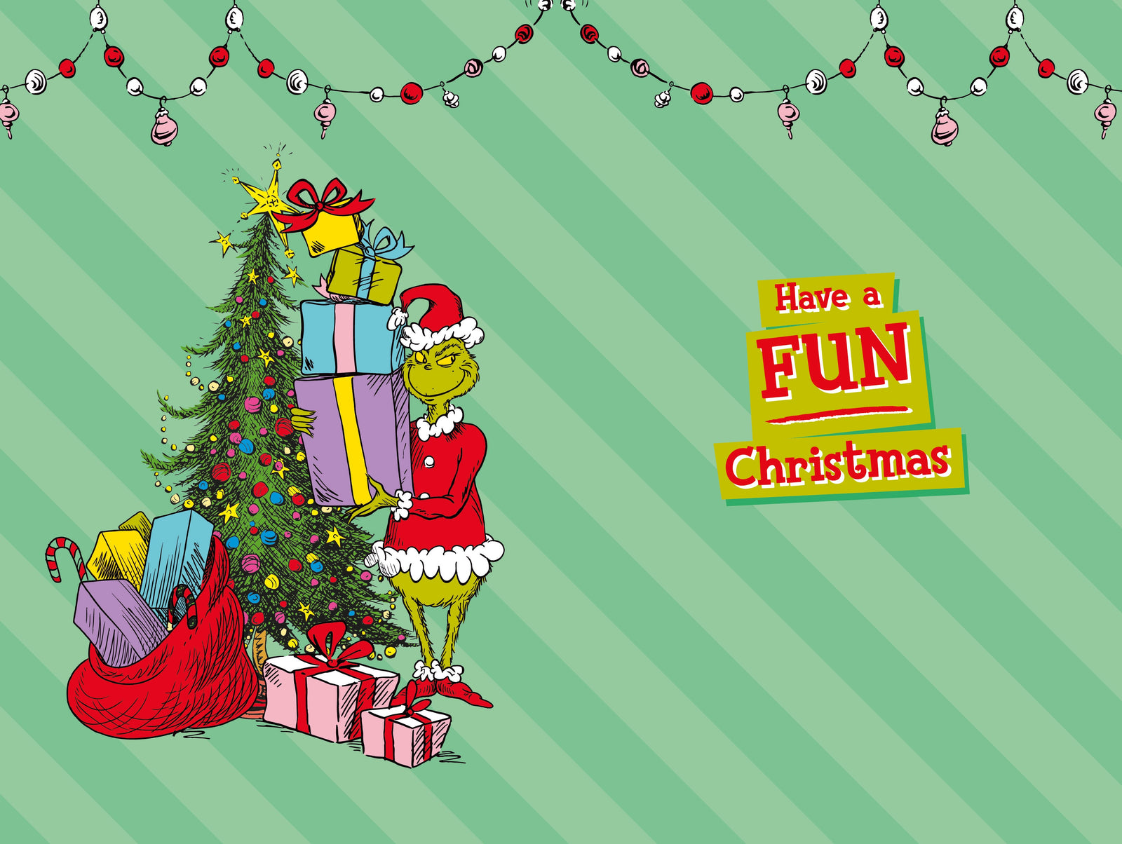 The Grinch Coaster Christmas Card Official Product