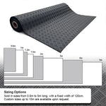 Deckplate Custom Cut Roll Non-Slip Heavy Duty Floor Mat | 200cm | Grey