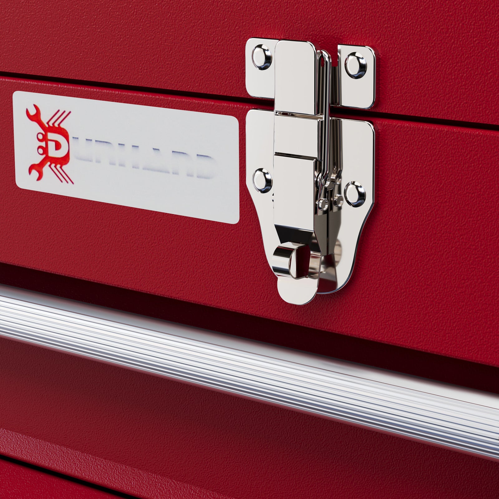 Lockable 3 Drawer Tool Chest With Ball Bearing Slide Drawers | Red