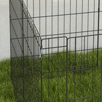 8 Panel Diy Dog Pen With Door For Indoor/outdoor Use, 76cm High