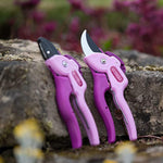 Gift Set Of Pink Bypass & Anvil Secateurs, Garden Tools