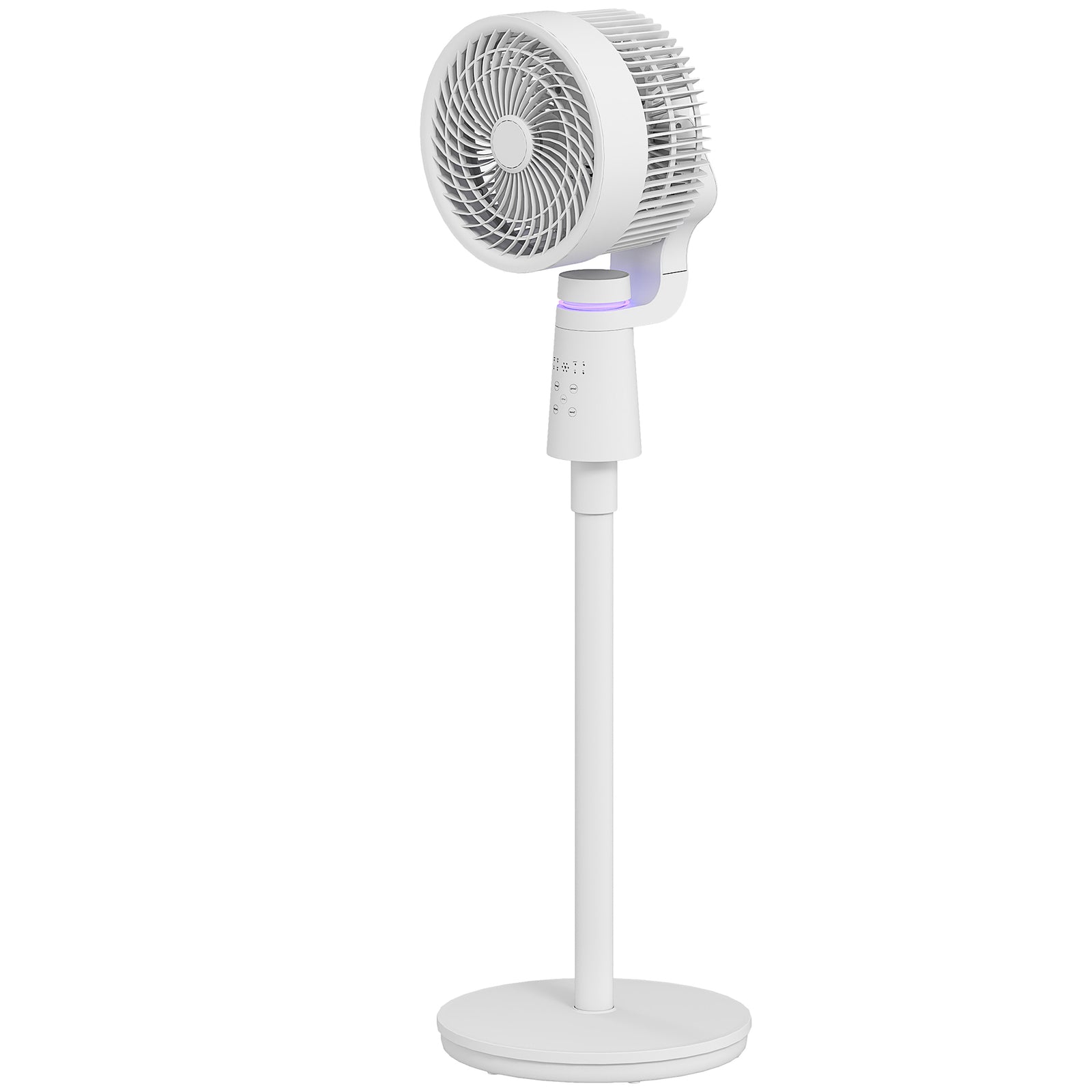 Pedestal Fan, Air Circulation Fan With Oscillating, Tilt | One Size | White