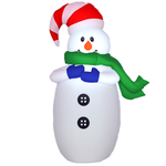 4ft Inflatable Christmas Snowman Decoration Led Lights For Lawn Garden