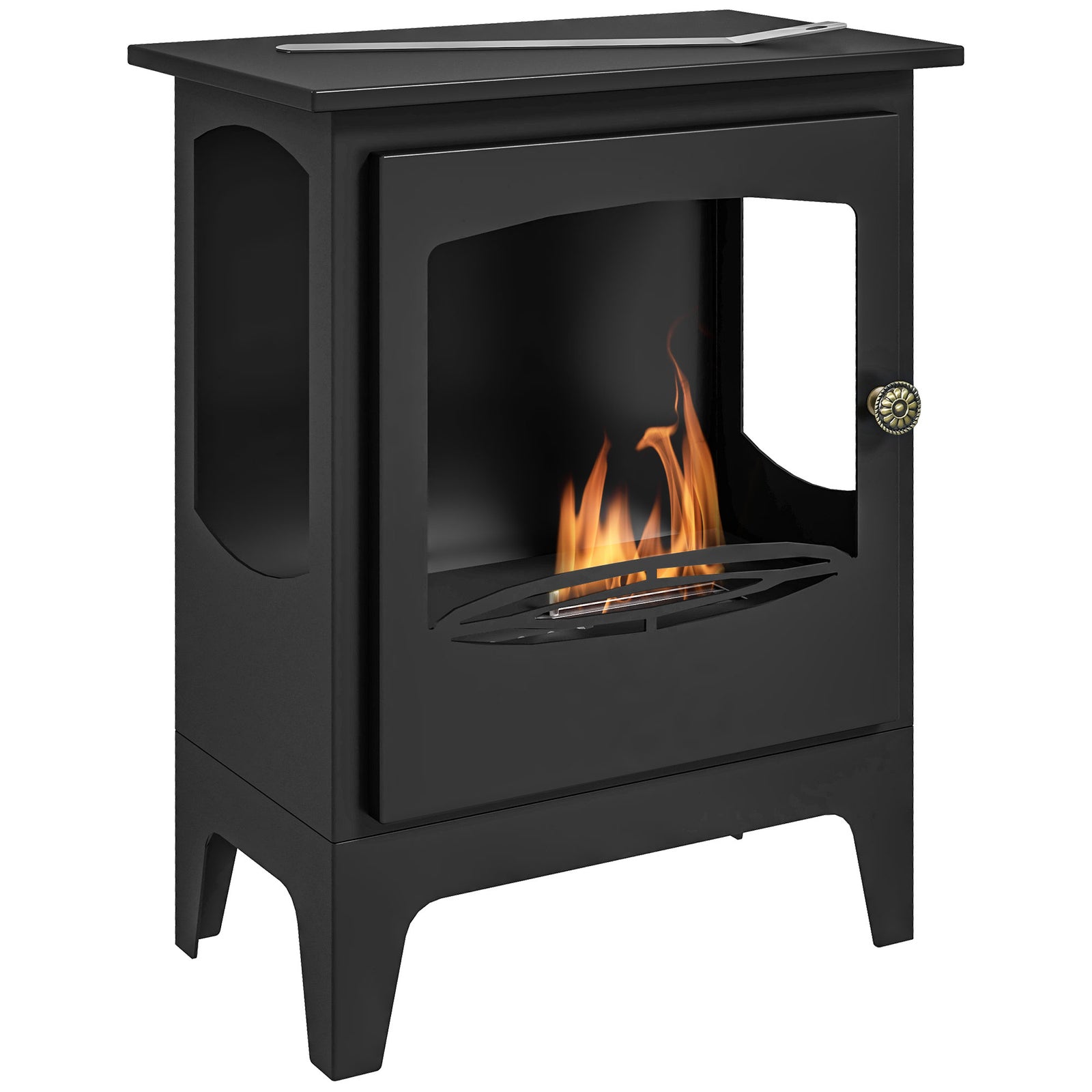 Freestanding Bioethanol Fireplace Ethanol Fireplace 0.9l