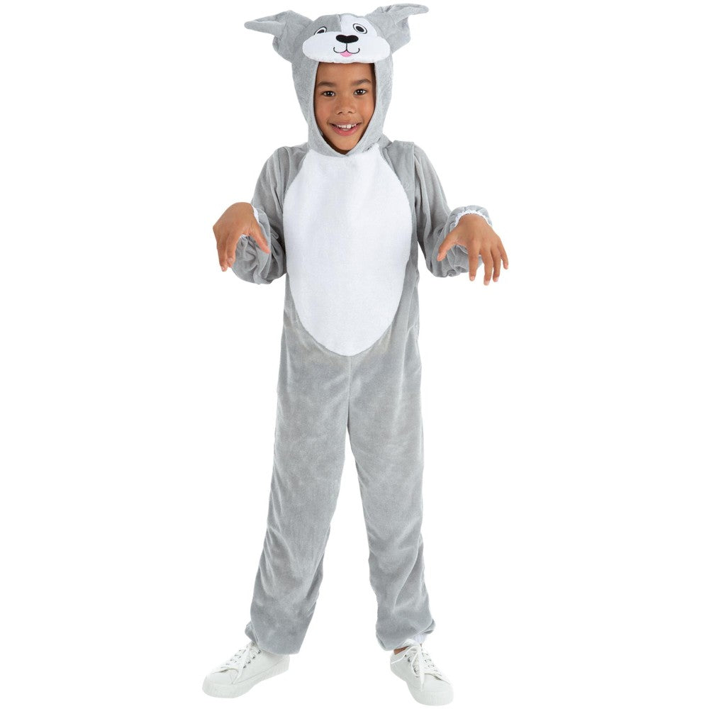 Grey Dog Onesie | Age 7-9