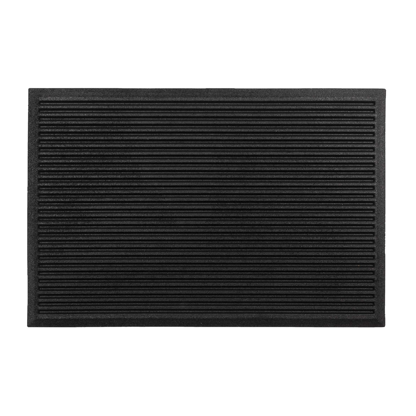 Nicoman Ribbed Harmony Entrance Doormat | 75cm x 44cm | Black