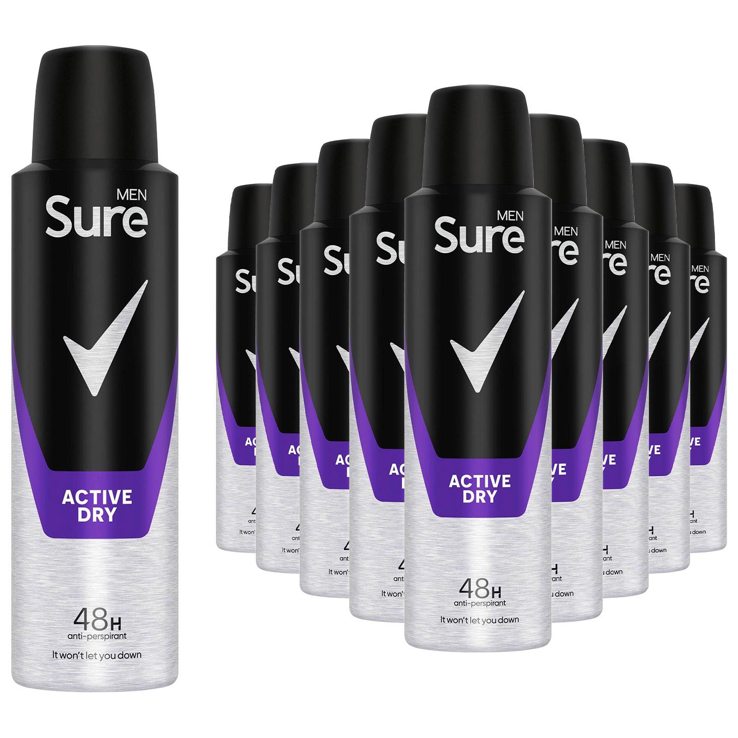 Multi Pack Alcohol Free Men Motion Sense Body Spray Deodorant, 150ml, 12pk | One Size