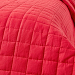 Cotton Quilted Reversible Bedspread | 230cm x 250cm | Red