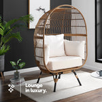 Havana Rattan Cocoon Chair - Natural