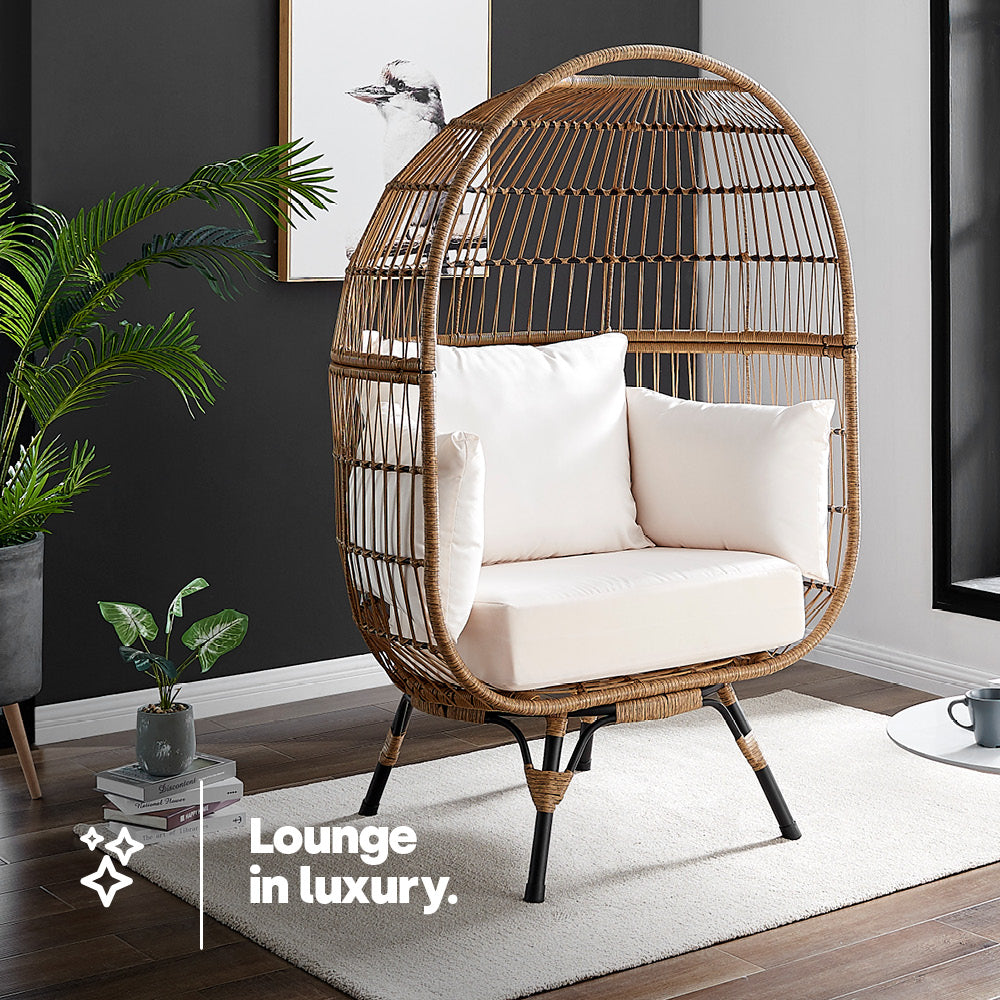 Havana Rattan Cocoon Chair - Natural