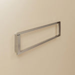 Towel Ring, Silver Gloss, Wall-mounted, 40,3 Cm. Collection The Grid