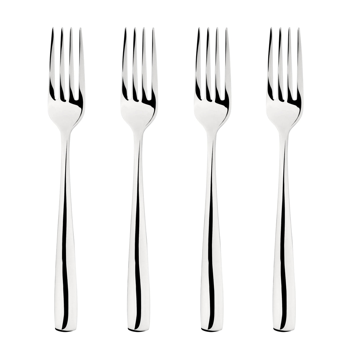 Cutlery 18/8 Stainless Steel Dinner Fork 4pc Set Simplicity | Set of 4 | Silver