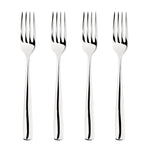 Cutlery 18/8 Stainless Steel Dinner Fork 4pc Set Simplicity | Set-of-4 | Silver