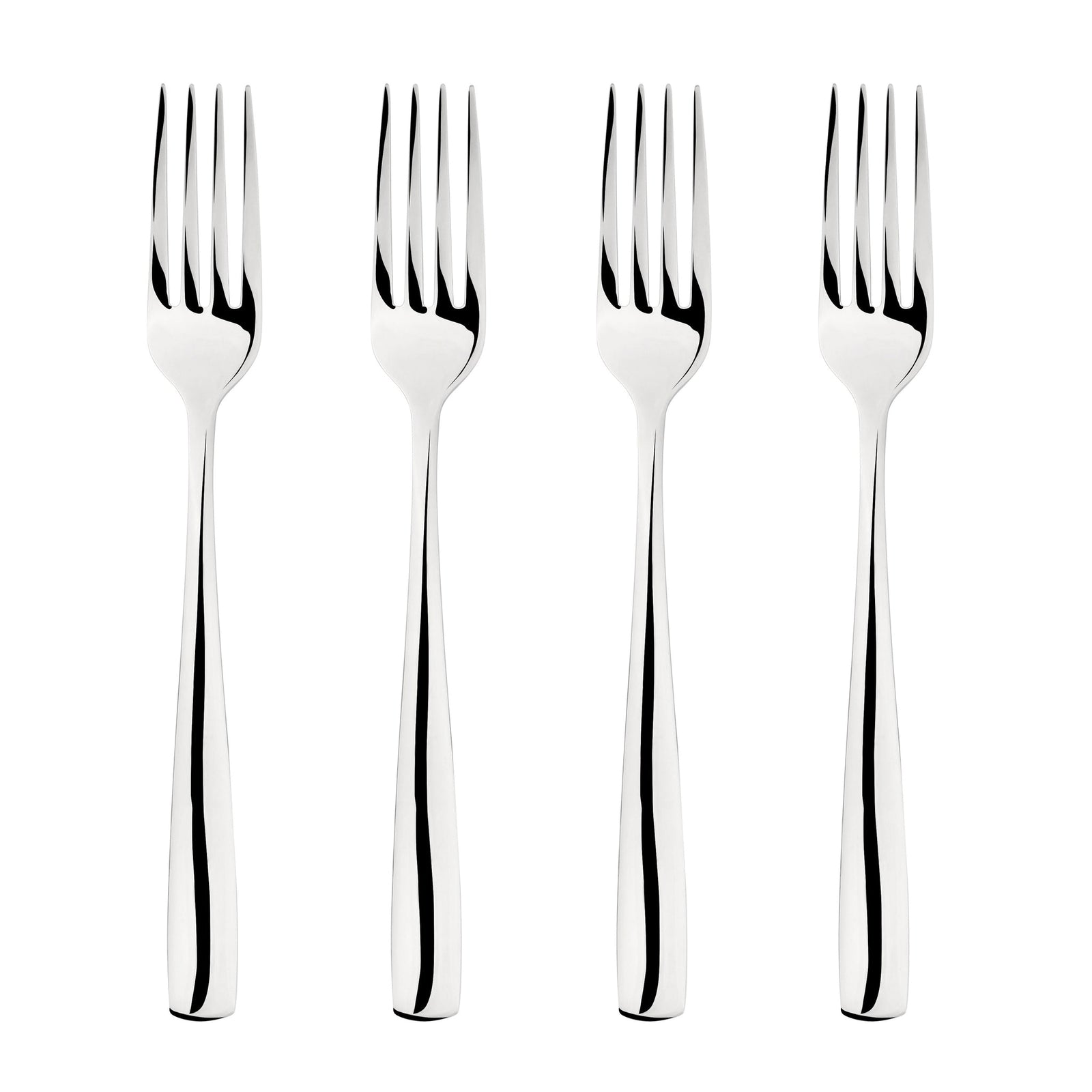 Cutlery 18/8 Stainless Steel Dinner Fork 4pc Set Simplicity | Set-of-4 | Silver