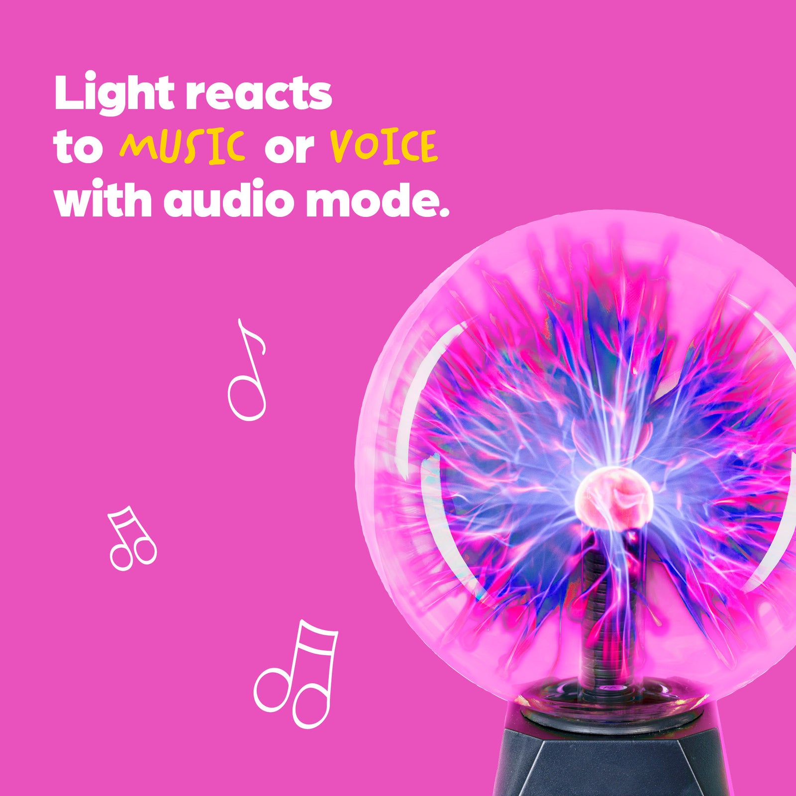 Plasma Ball Lamp 8 Inch Magic Glass Lightning Sphere Gadget