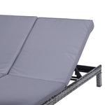 2-person Rattan Lounger W/ Cushion