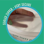 Compostable Resealable Zip Lock Bags Large  2.5 Litre | Set of 2 | White