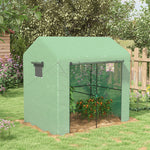 Walk-in Greenhouse W/ Mesh Windows & Roll-up Door