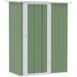 Outdoor Storage Shed Steel Garden Shed With Lockable Door | Green