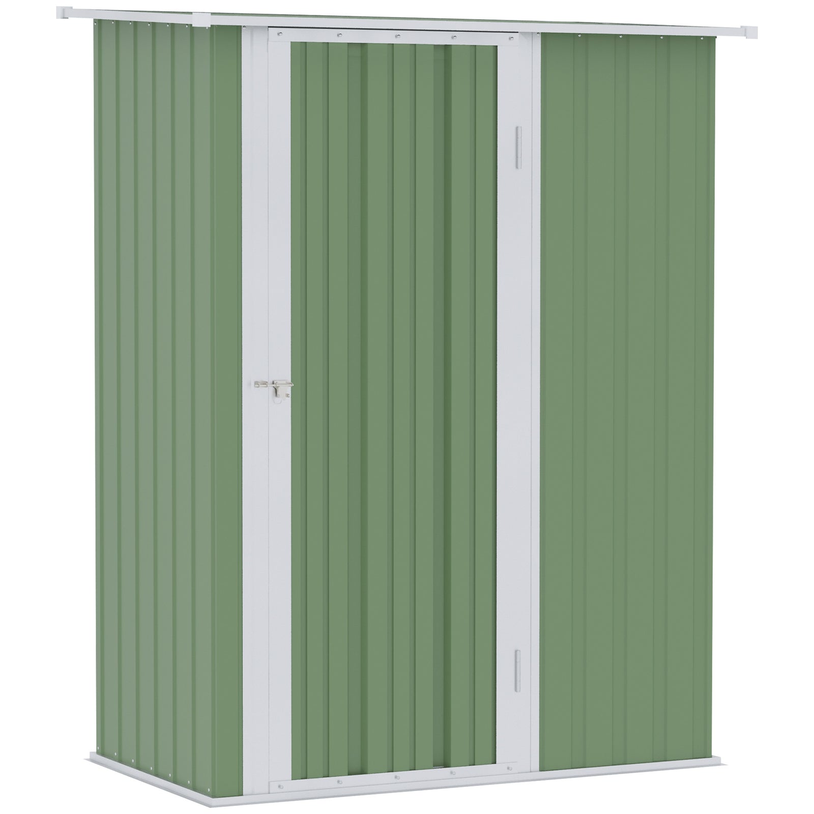 Outdoor Storage Shed Steel Garden Shed With Lockable Door | Green