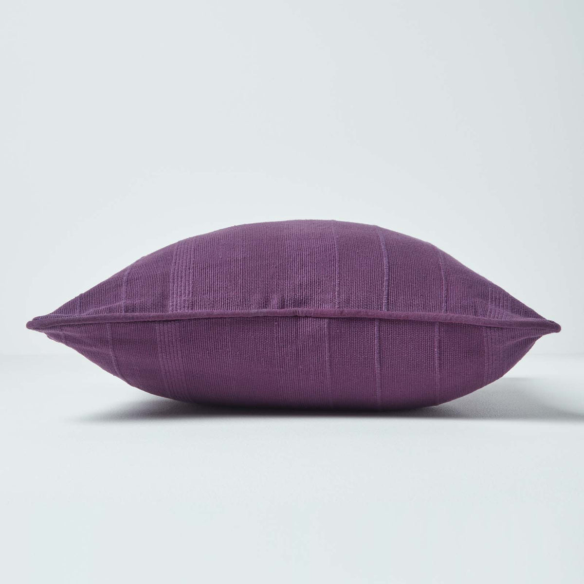 Cotton Rajput Ribbed Cushion Cover | 60cm x 60cm | Purple