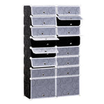 Large 16-cube Diy Shoes Rack Portable Interlocking Plastic