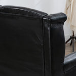 Chesterfield Style Wing Back Armchair Tufted Accent Chair | One Size | Black