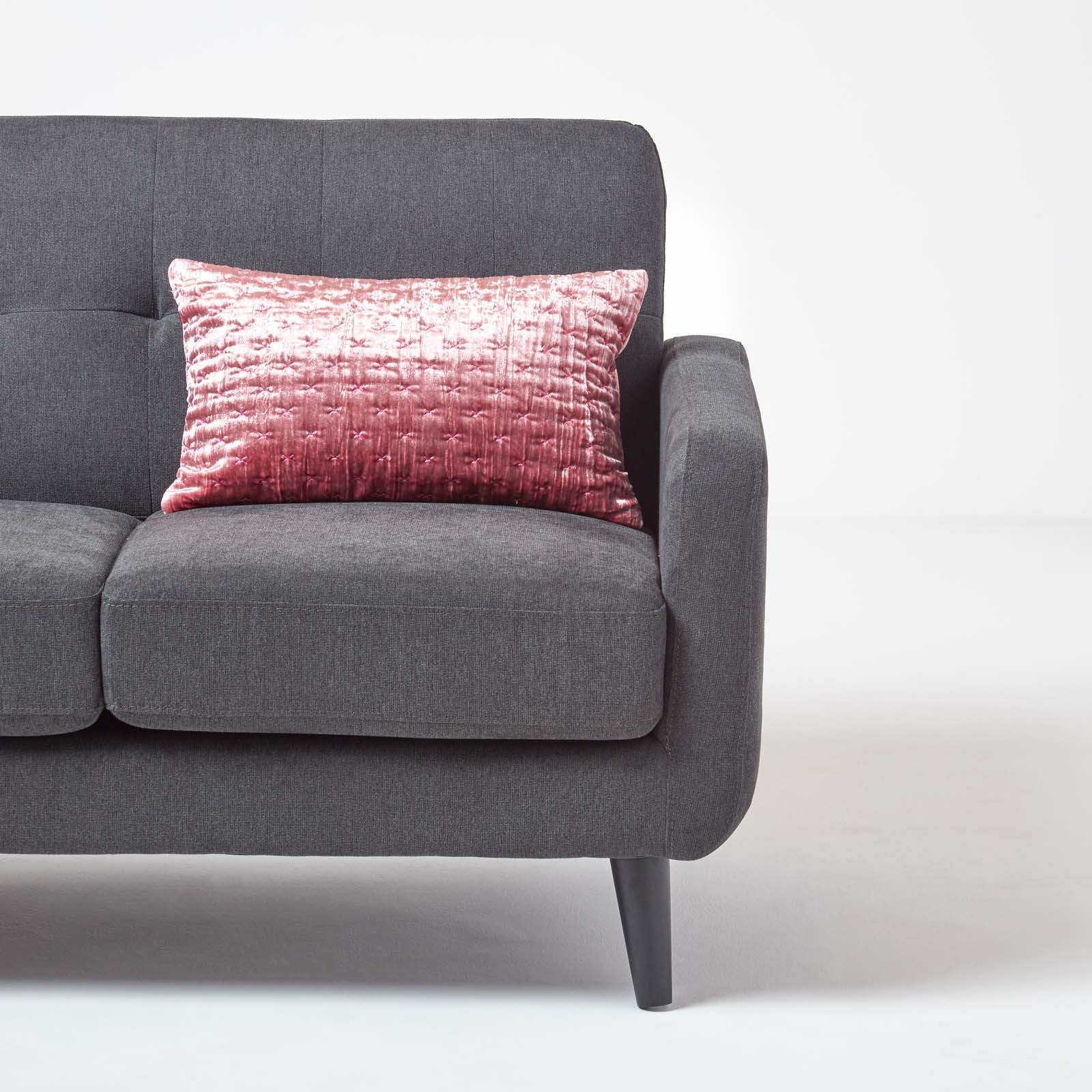 Crushed Velvet Cushion Cover | 30cm x 50cm | Blush Pink