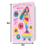 Mermaid 'sparkly' Birthday Card Official Product