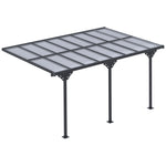 Outdoor Patio Gazebo Pergola, Aluminum Post, 4.35 X 3 M Roof
