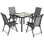 5 Pieces Outdoor Dining Set, Garden Dining Set For 4 | Grey
