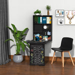 Multi-functional Folding Wall-mounted Drop-leaf Table | Jet Black