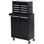 2 In 1 Metal Tool Cabinet With Pegboard