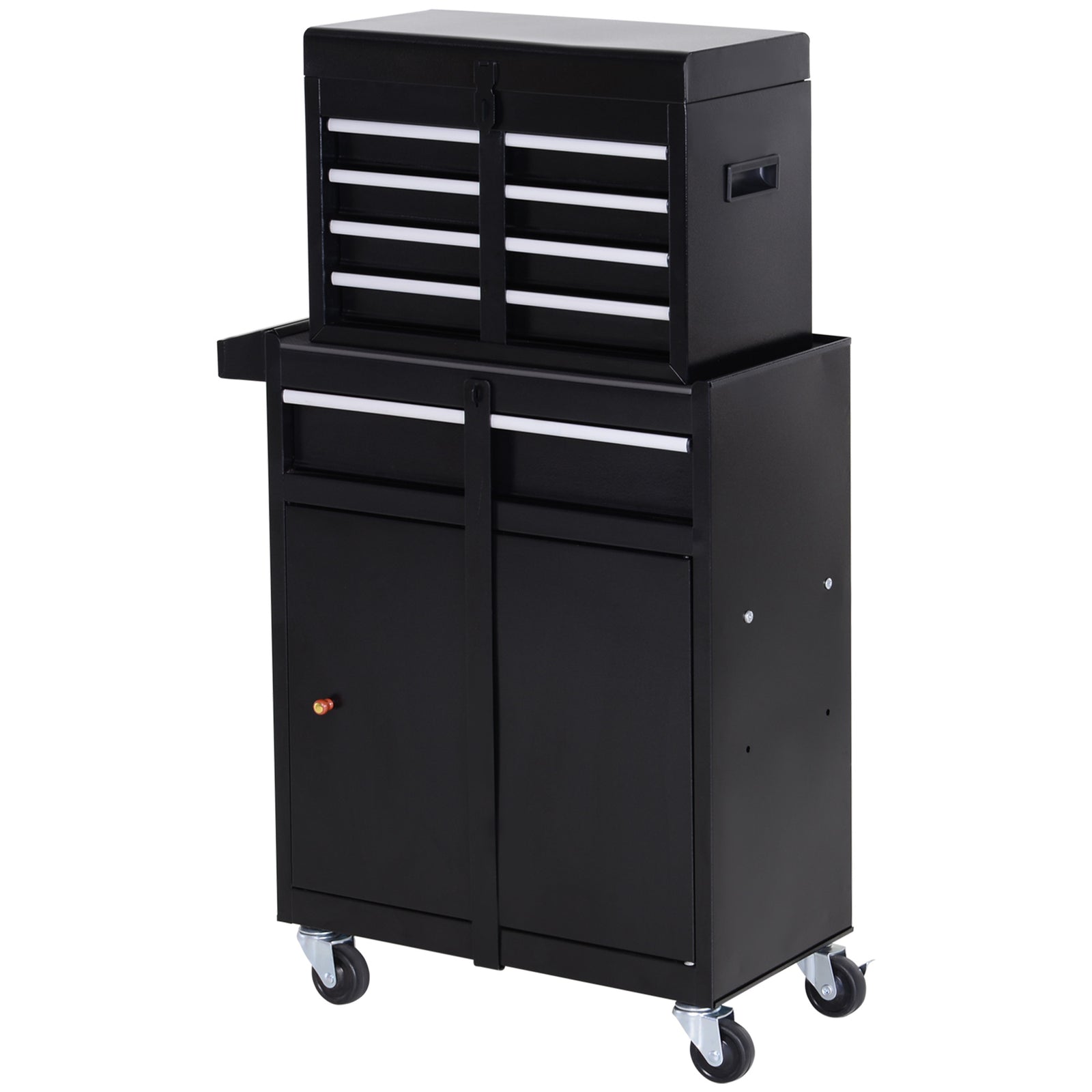 2 In 1 Metal Tool Cabinet With Pegboard