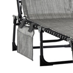 Lounger Reclining Camping Bed 5-position Adjustable