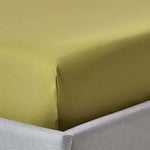 Egyptian Cotton Deep Fitted Sheet 1000 Tc | Double | Olive Green
