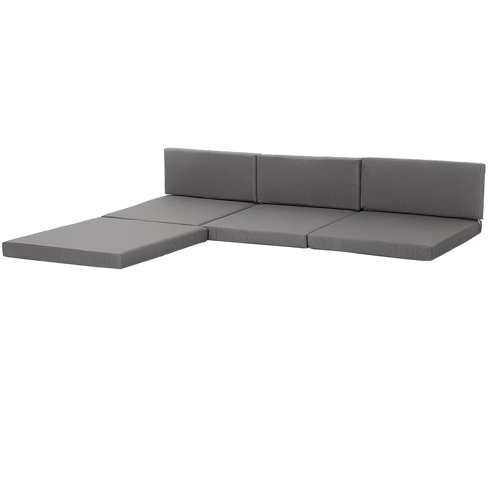 7 Piece Outdoor Furniture Cushion Set For Rattan Furniture | Gray