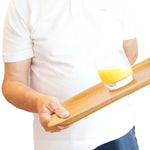 Non-slip Tray, 43x31cm, Oak Finish