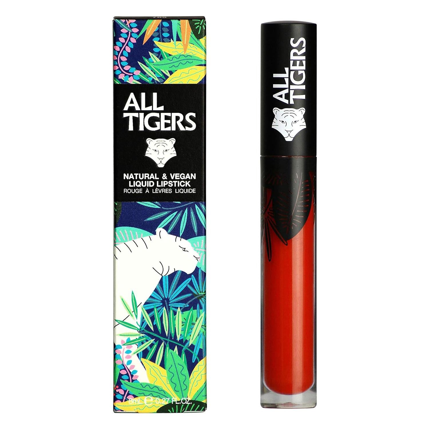 Liquid Lipstick Natural, Vegan & Organic Long Lasting | Dark Orange