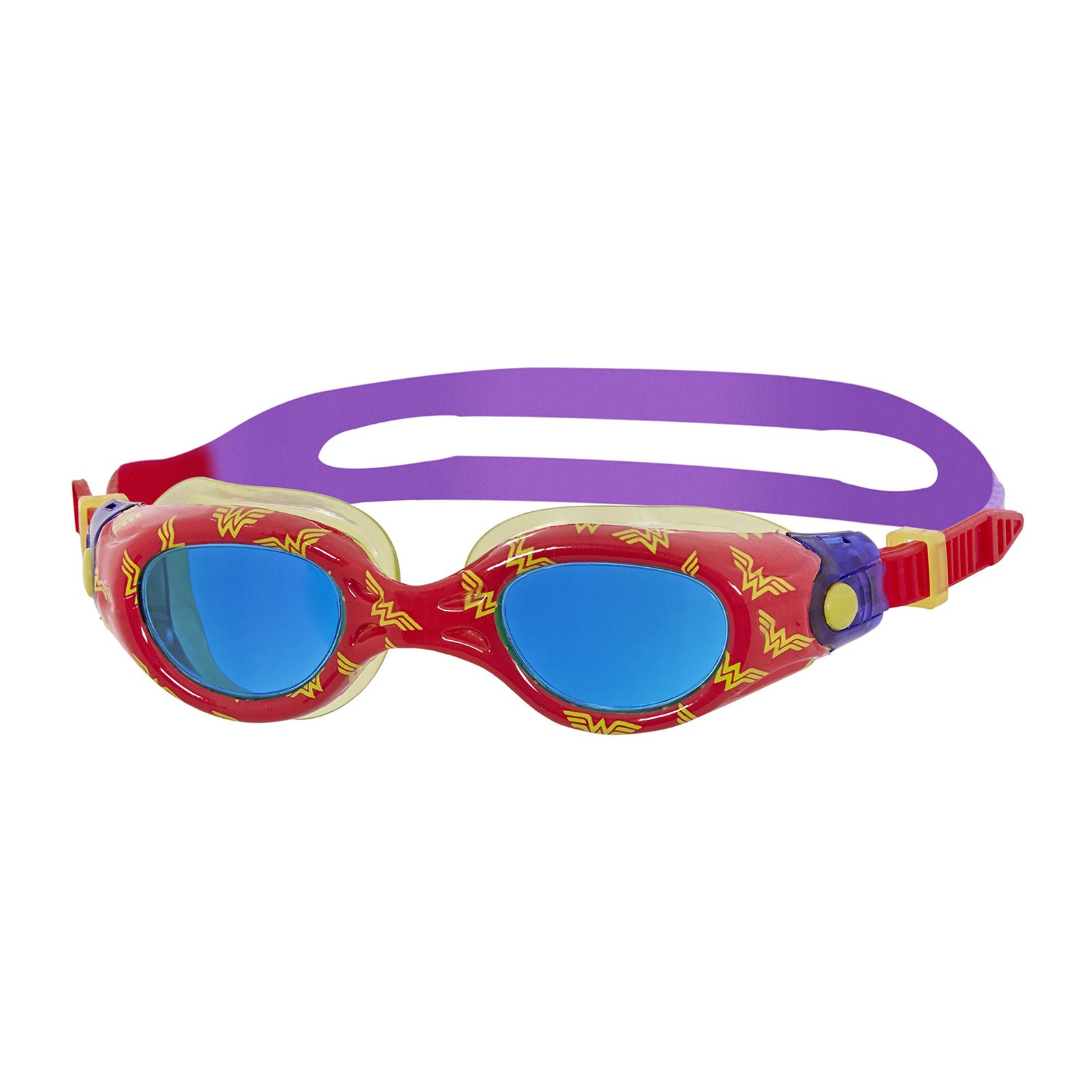 Childrens/kids Wonder Woman Swimming Goggles | 1-6 Years | Red