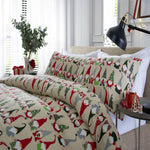 Gonks 100% Brushed  Cotton Duvet Cover Set | King | Ecru