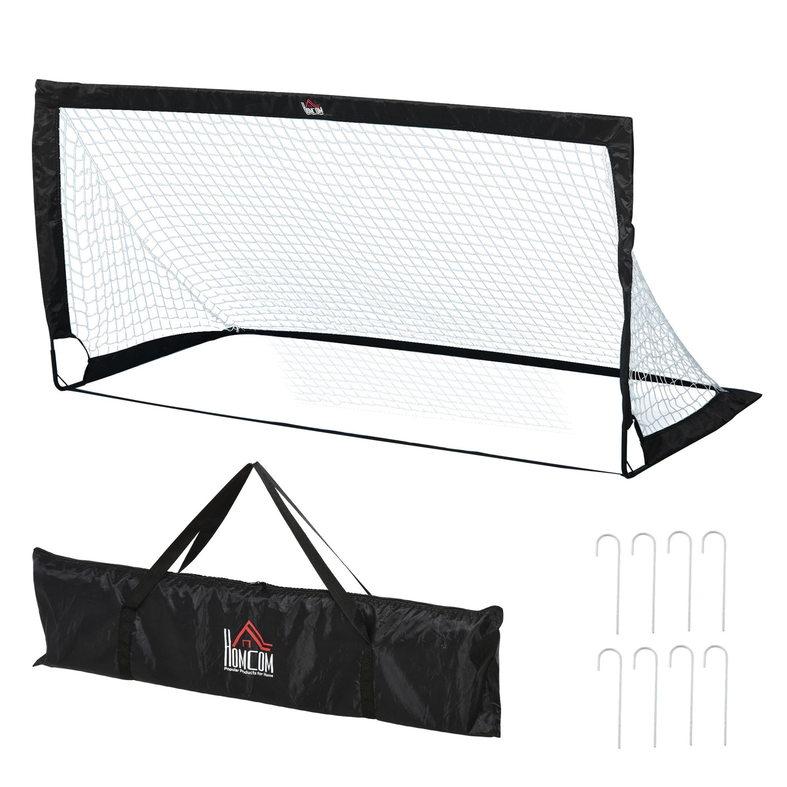 Football Goal Net Folding Outdoor With All Weather 6ft X 3ft | Black