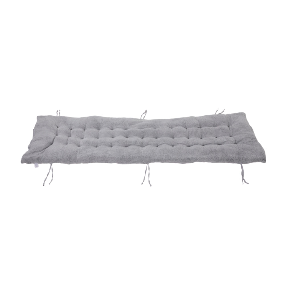 Thick Sherpa Fleece Lounger Cushion Soft Plush Recliner Chair Pad | Small | Grey