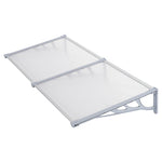 190cm W X 90cm D X 28cm H Door Window Awning Canopy Rain Cover