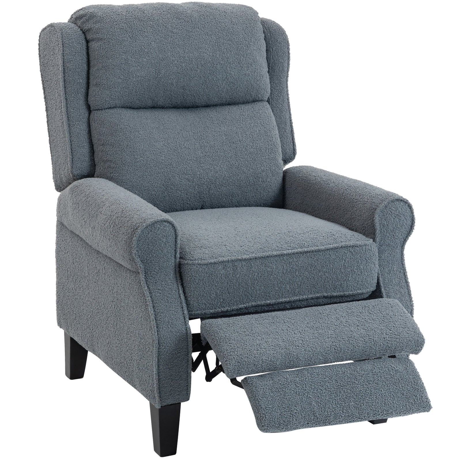Recliner Armchair, Fabric Recliner Chair | Grey