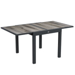 Extendable Garden Dining Table, Aluminum Frame