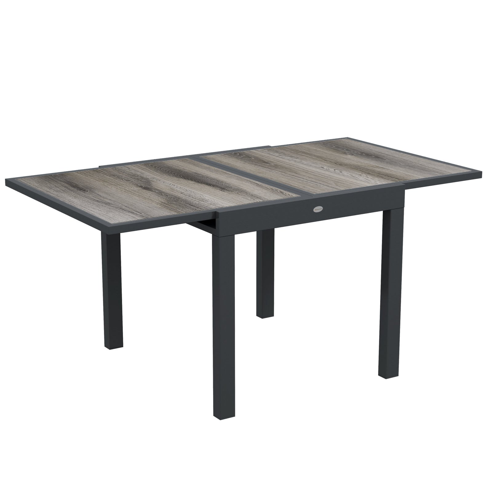 Extendable Garden Dining Table, Aluminum Frame