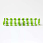 Cotton Thick Striped Floor Cushion | 40cm x 40cm | Green