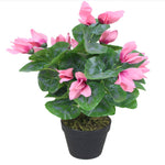 Artificial 38cm Cylamen Plant Pink